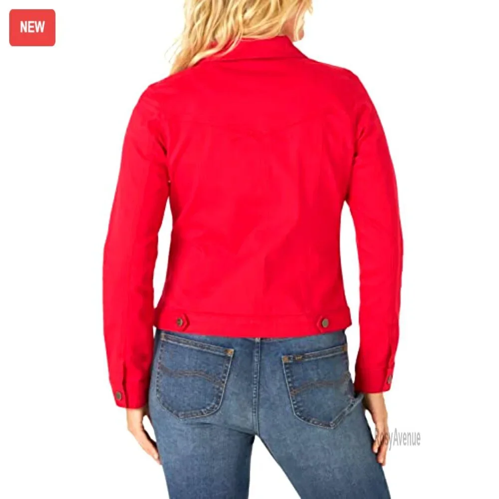 Classic Fit Denim Jacket, Lightweight Stretch, Button Pockets, Versatile